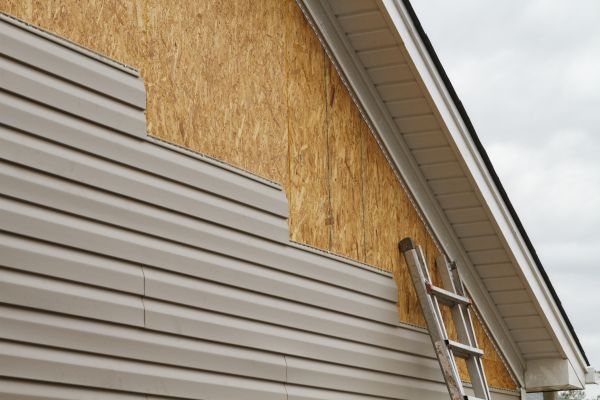 Grey Vinyl Siding Installation in Fort Worth