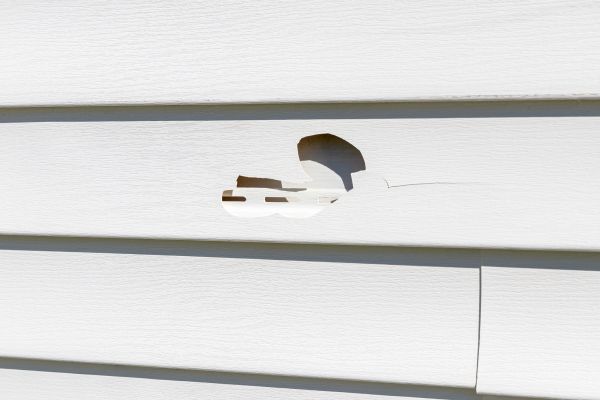 White Vinyl Siding Repair in Fort Worth